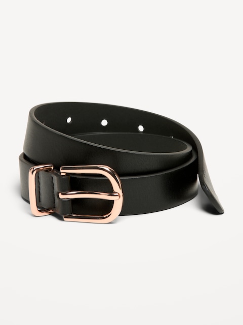 Classic Faux-Leather Belt