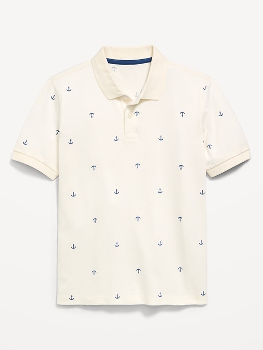 Image number 2 showing, Printed Short-Sleeve Pique Polo Shirt for Boys