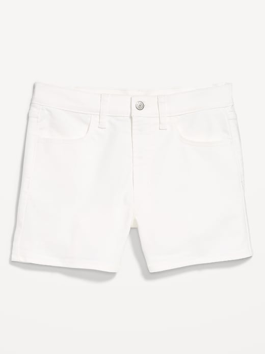 Image number 4 showing, High-Waisted Wow Jean Shorts -- 4-inch inseam
