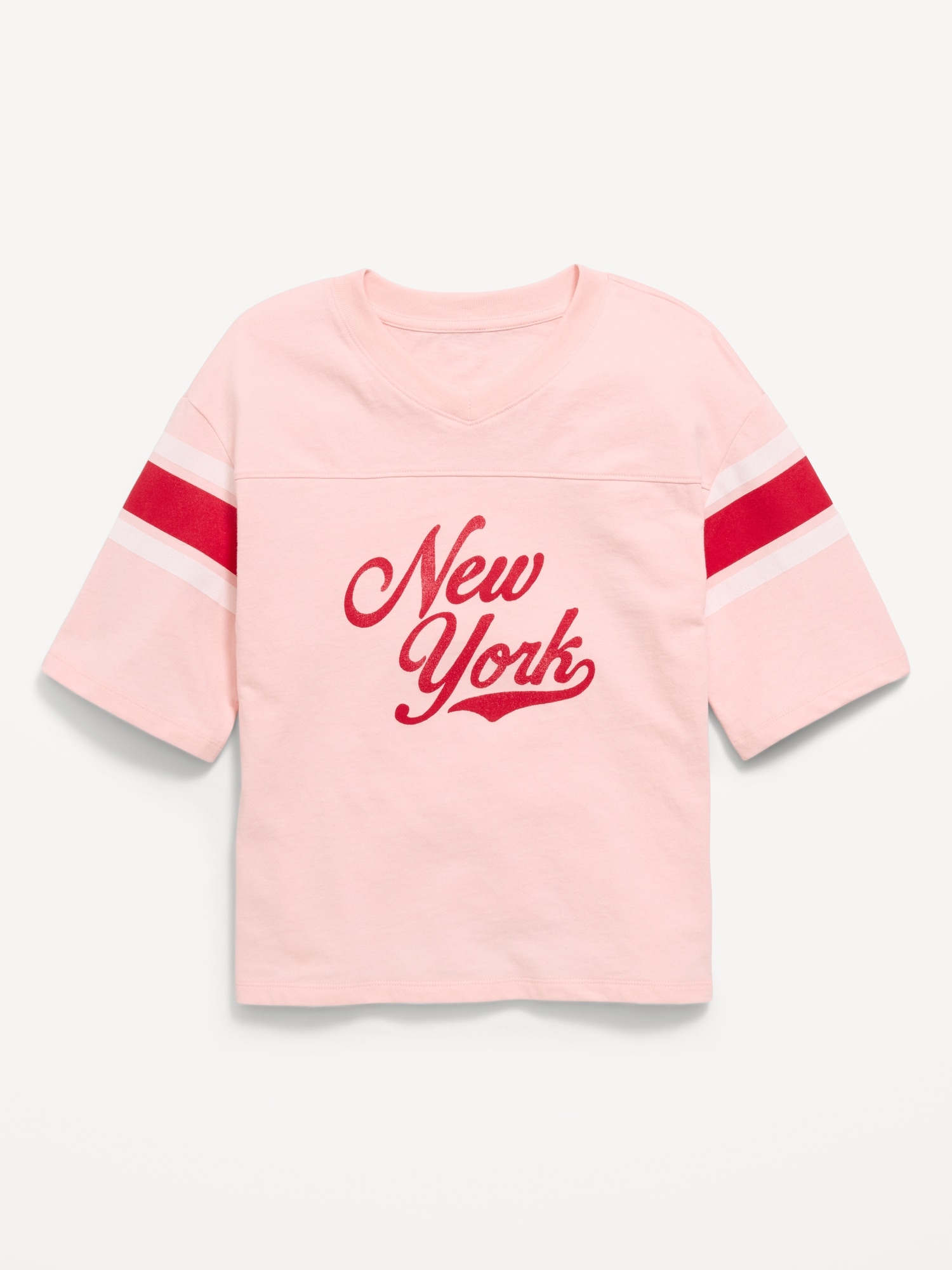 L'image numéro 2 présente T-shirt surdimensionné de style football pour fille