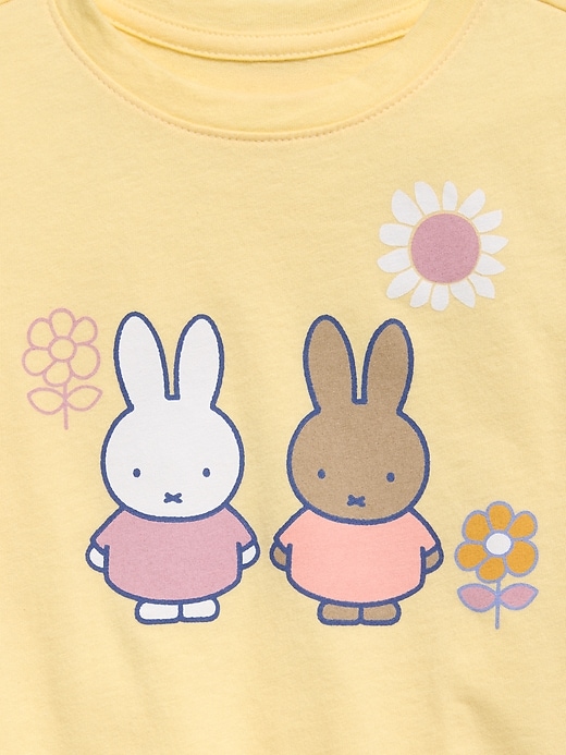 L'image numéro 3 présente T-shirt long surdimensionné à imprimé Miffy™ pour toute-petite