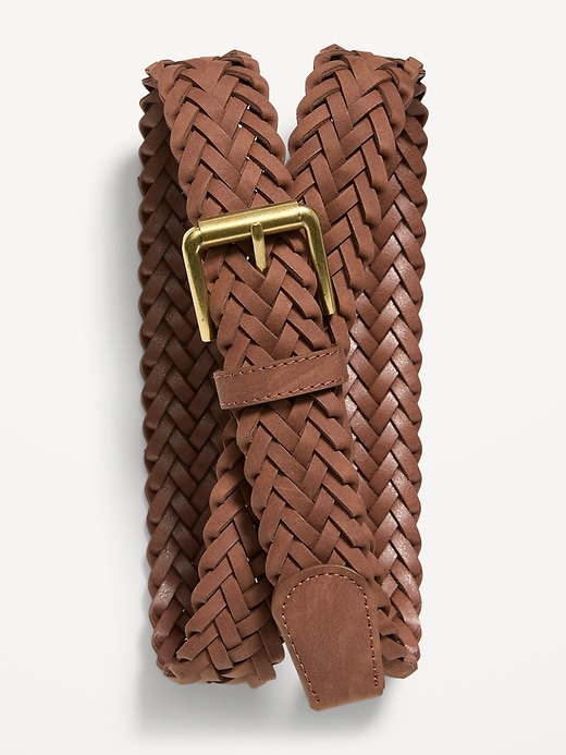 Image number 1 showing, Braided Faux-Suede Belt for Men