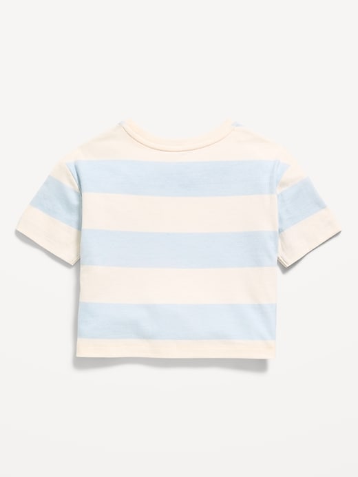 Image number 3 showing, Boxy Short-Sleeve Applique T-Shirt for Toddler Girls