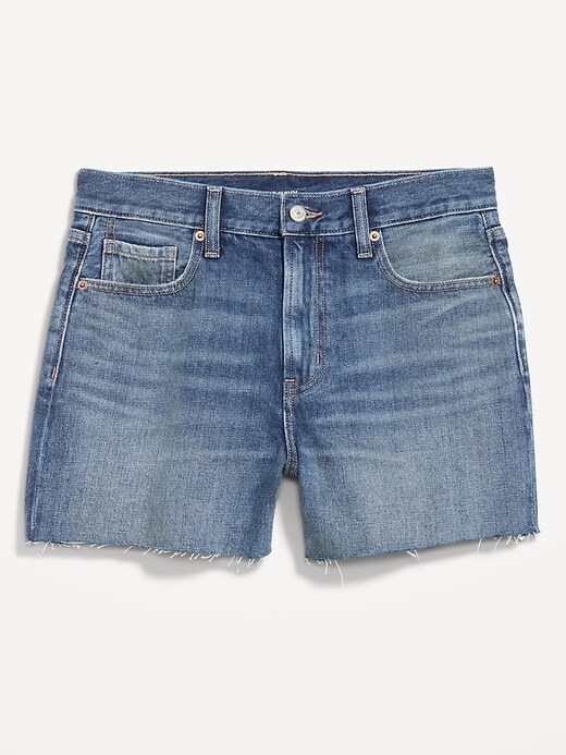 Image number 3 showing, High-Waisted OG Jean Cut-Off Shorts -- 4-inch inseam