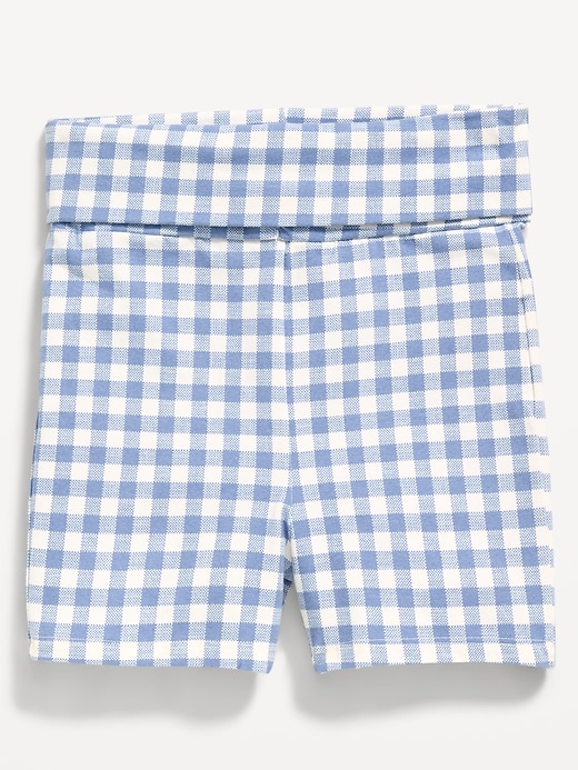 Image number 1 showing, Foldover Jersey Biker Shorts for Girls