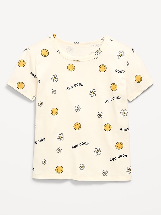 L'image numéro 1 présente T-shirt ultra-doux à manches courtes à motif pour fille