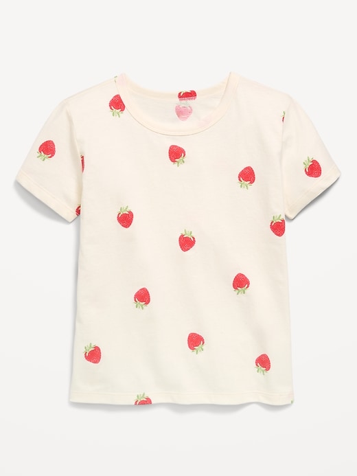L'image numéro 1 présente T-shirt ultra-doux à manches courtes à motif pour fille