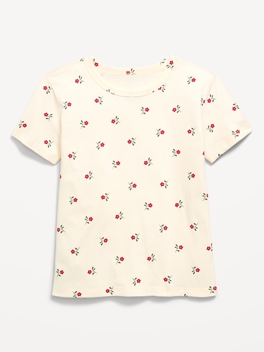 L'image numéro 1 présente T-shirt ultra-doux à manches courtes à motif pour fille