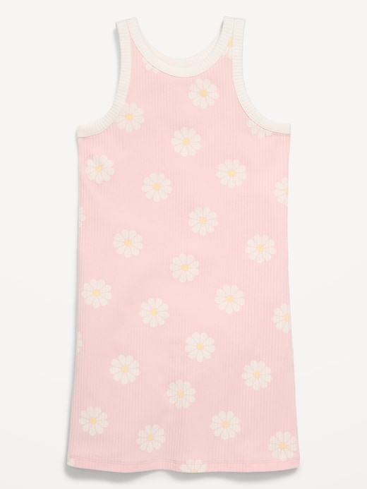 Image number 3 showing, Printed Ribbed Tank Dress for Girls