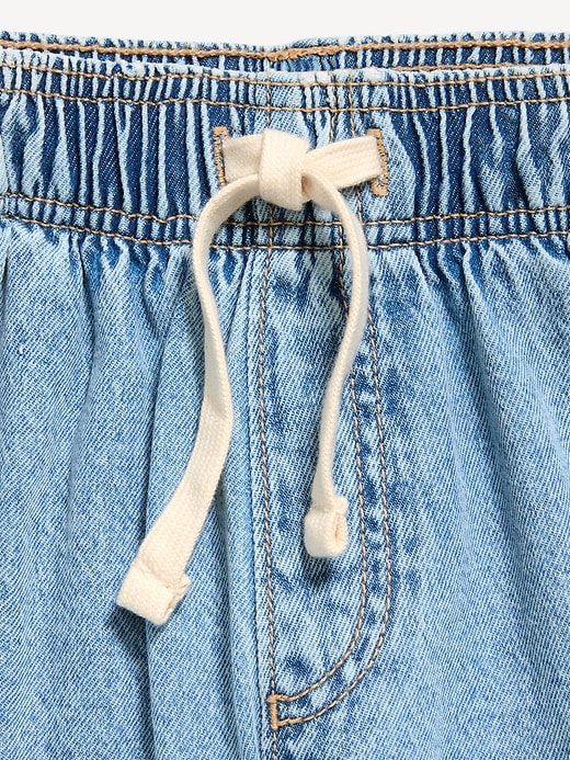 Image number 5 showing, High-Waisted Pull-On Jean Shorts for Girls