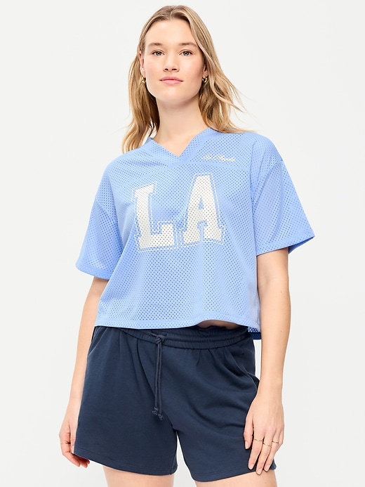 Image number 5 showing, Mesh Jersey Football Top