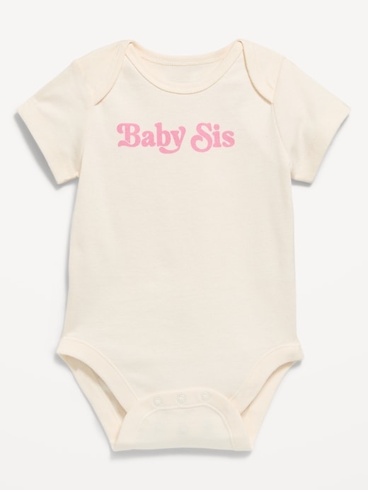 Image number 1 showing, Short-Sleeve Graphic Bodysuit for Baby