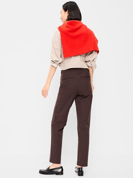 Image number 3 showing, High-Waisted Pixie Straight Pants