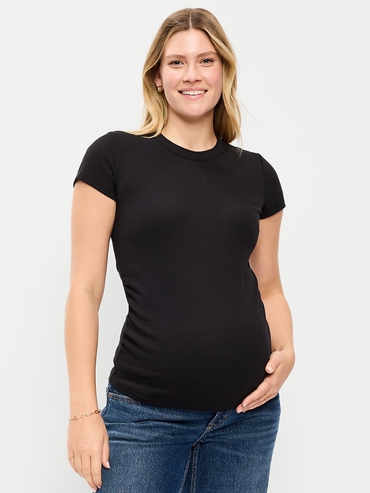 Image number 1 showing, Maternity Snug Short-Sleeve T-Shirt