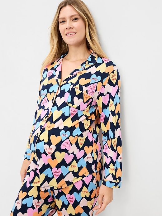 Image number 3 showing, Maternity Classic Pajama Set