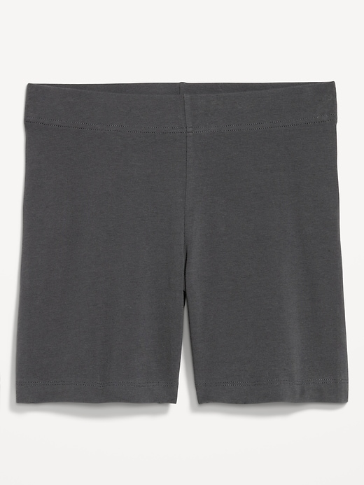 Image number 1 showing, High-Waisted Jersey Biker Shorts -- 6-inch inseam