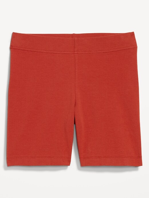 Image number 2 showing, High-Waisted Jersey Biker Shorts -- 6-inch inseam
