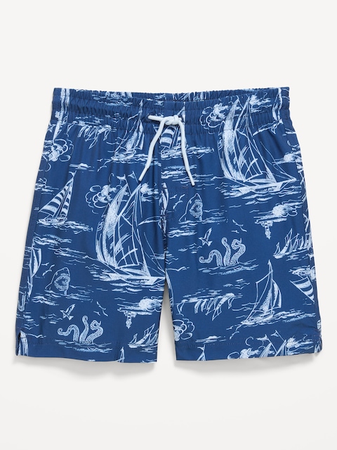 Printed Swim Trunks for Boys