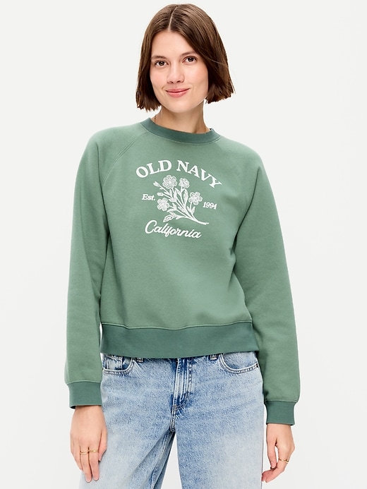 Image number 1 showing, Vintage Crew-Neck Logo-Graphic Sweatshirt