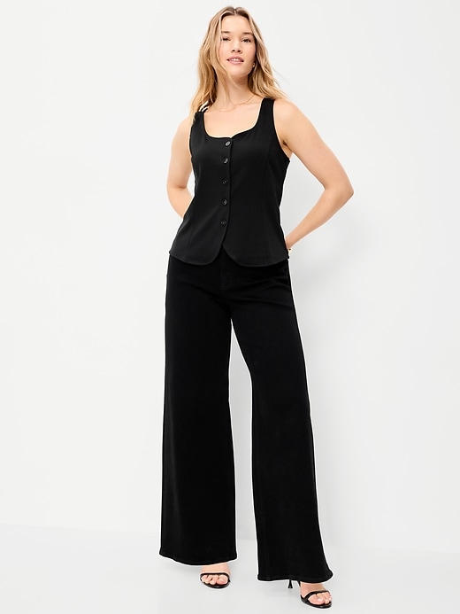 Image number 3 showing, Sleeveless Button-Down Top