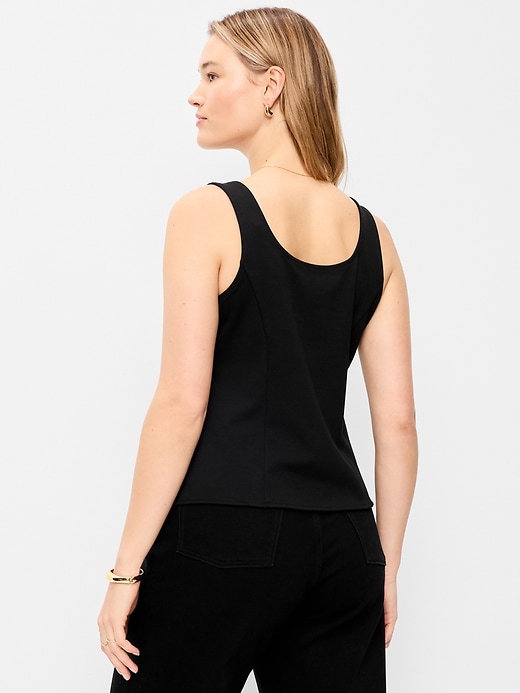 Image number 6 showing, Sleeveless Button-Down Top
