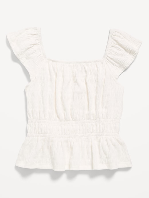 Image number 3 showing, Ruffled Smocked Top for Girls