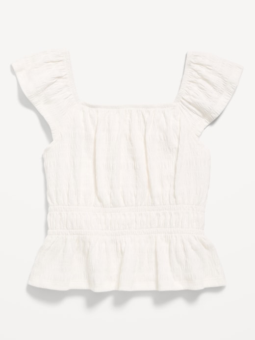 Image number 2 showing, Ruffled Smocked Top for Girls