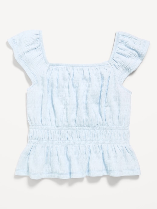 Image number 3 showing, Ruffled Smocked Top for Girls
