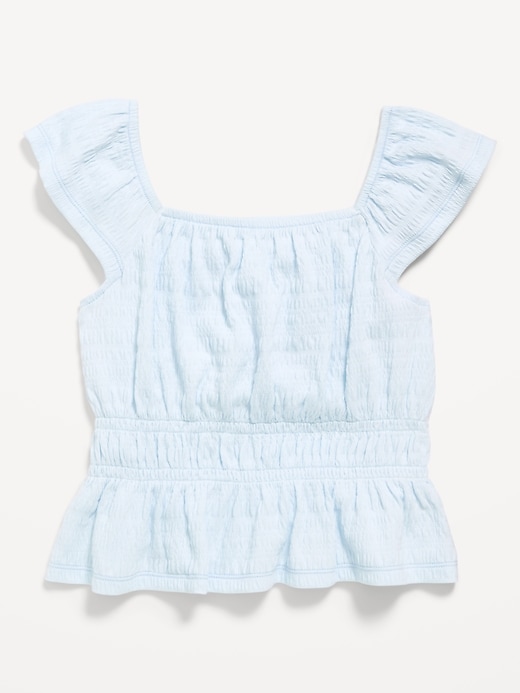 Image number 2 showing, Ruffled Smocked Top for Girls