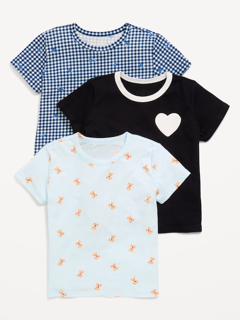 Softest Short-Sleeve T-Shirt 3-Pack for Girls