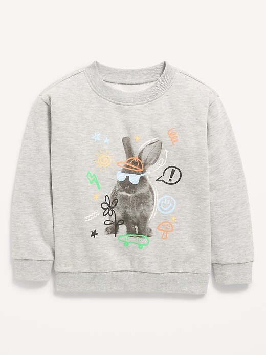 Image number 2 showing, Oversized Long-Sleeve Graphic Sweatshirt for Toddler Boys