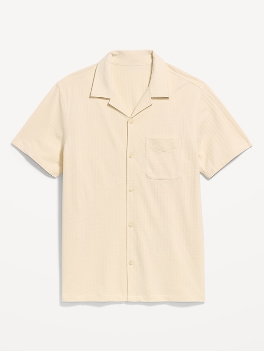Image number 4 showing, Short-Sleeve Textured Camp Shirt