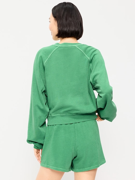 Image number 2 showing, SoComfy Oversized Button-Front Sweatshirt