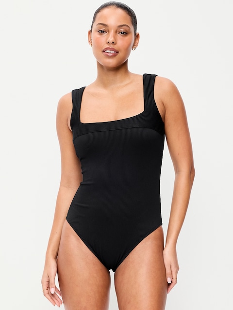 MAILLOT DE BAIN UNE-PIÈCE CÔTELÉ