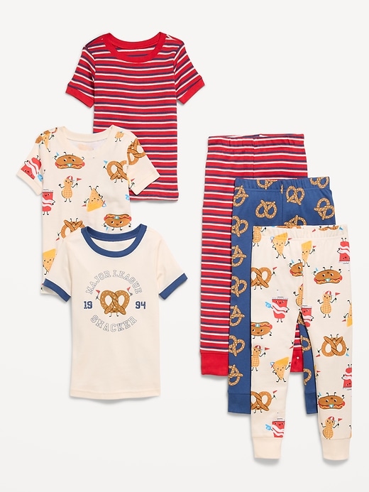 Image number 1 showing, Snug-Fit Graphic Pajama 6-Piece for Toddler & Baby
