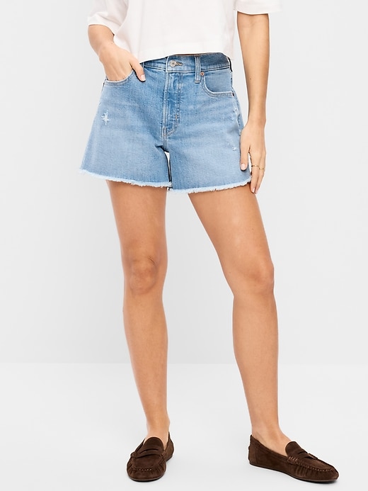 Image number 2 showing, High-Waisted OG Jean Shorts -- 4-inch inseam