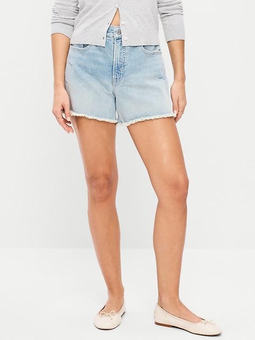 Image number 2 showing, High-Waisted OG Jean Shorts -- 4-inch inseam