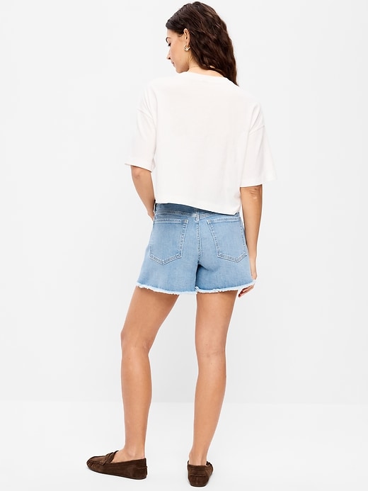 Image number 3 showing, High-Waisted OG Jean Shorts -- 4-inch inseam