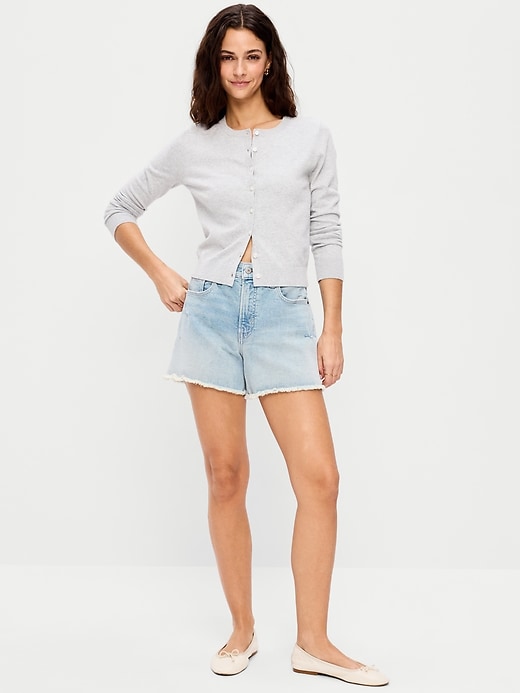 Image number 1 showing, High-Waisted OG Jean Shorts -- 4-inch inseam