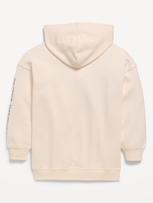 L'image numéro 3 présente Chandail à capuchon long surdimensionné à imprimé Olivia Rodrigo™ pour fille