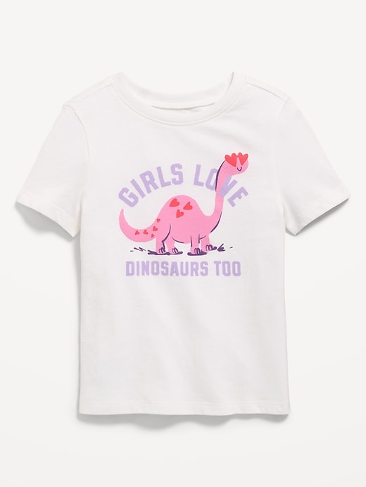 Image number 1 showing, Short-Sleeve Graphic T-Shirt for Toddler Girls