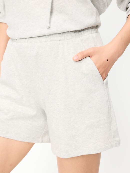 Image number 3 showing, High-Waisted Relaxed Shorts -- 5-inch inseam