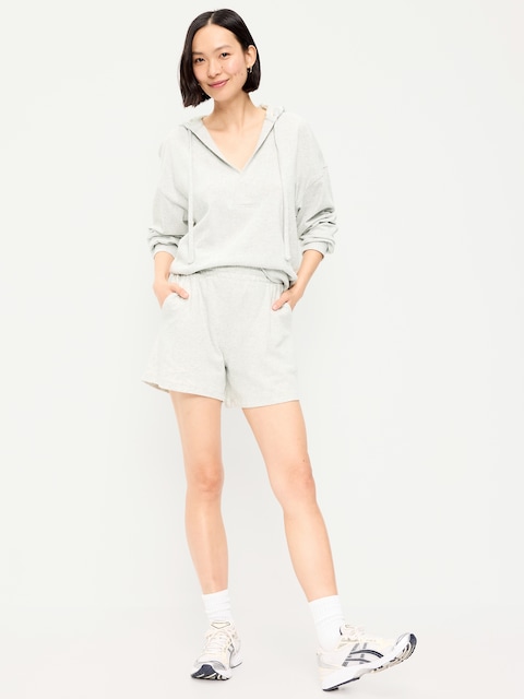 High-Waisted Relaxed Shorts -- 5-inch inseam