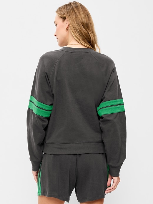 Image number 2 showing, Crew-Neck Raglan Graphic Sweatshirt