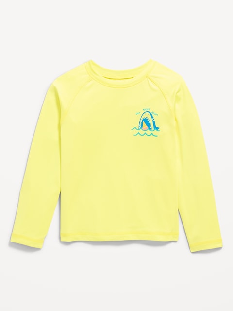 HAUT DE MAILLOT ANTI-UV À MANCHES LONGUES ET IMPRIMÉ POUR TOUT-PETIT