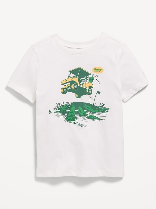 Image number 1 showing, Short-Sleeve Unisex Graphic T-Shirt for Toddler