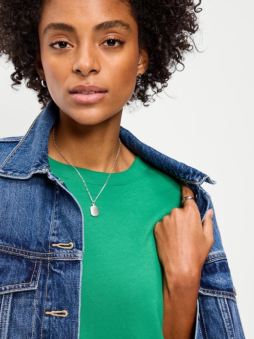 Image number 3 showing, Vintage Crew-Neck Maxi Dress