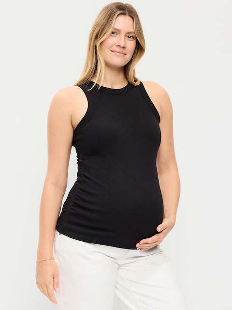 Maternity High-Neck Tank Top
