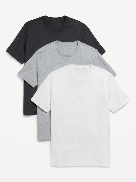 Solid Crew-Neck T-Shirt 3-Pack