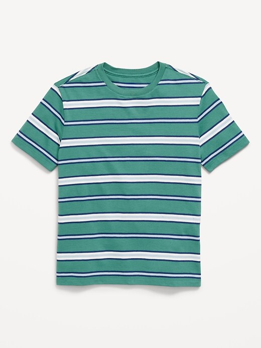 Image number 1 showing, Short-Sleeve Striped T-Shirt for Boys